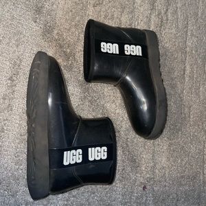 Mini clear black uggs size 7